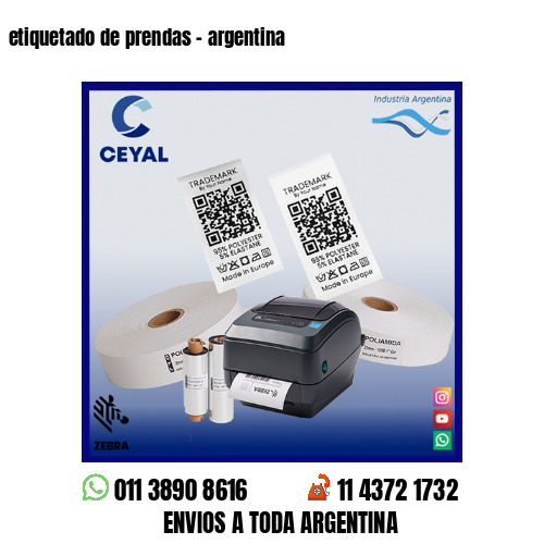 etiquetado de prendas – argentina