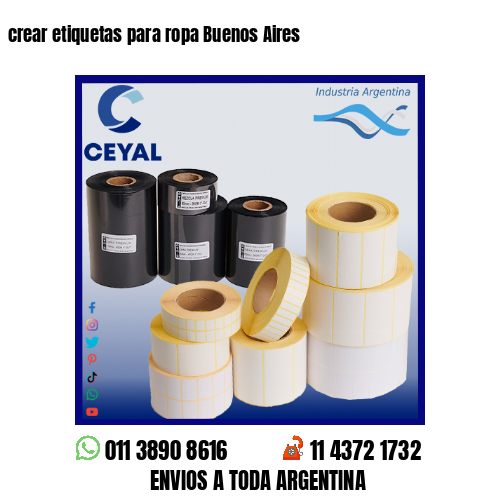 crear etiquetas para ropa Buenos Aires