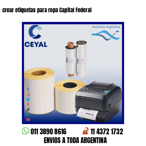 crear etiquetas para ropa Capital Federal