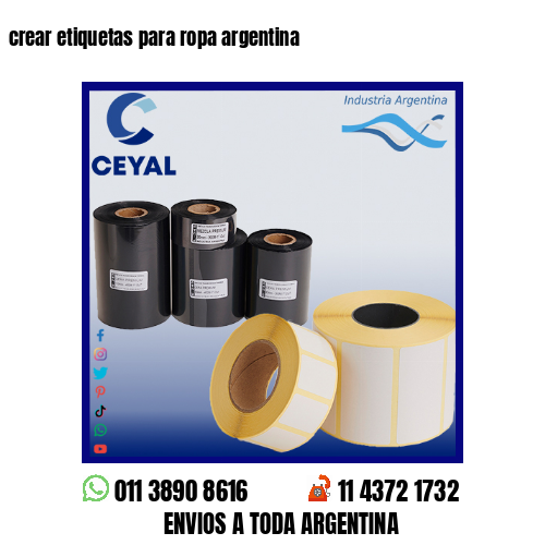 crear etiquetas para ropa argentina