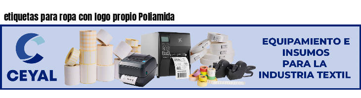 etiquetas para ropa con logo propio Poliamida