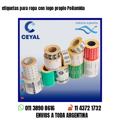 etiquetas para ropa con logo propio Poliamida