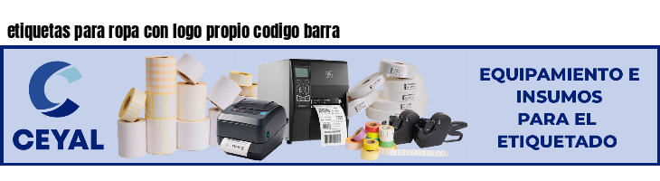 etiquetas para ropa con logo propio codigo barra