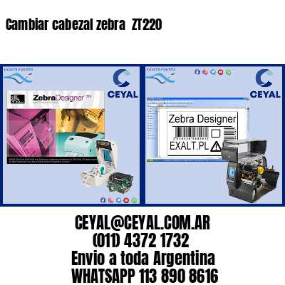 Cambiar cabezal zebra ZT220