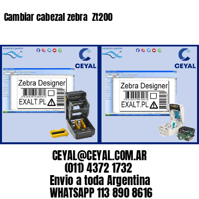 Cambiar cabezal zebra Zt200