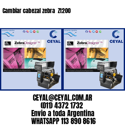 Cambiar cabezal zebra Zt200