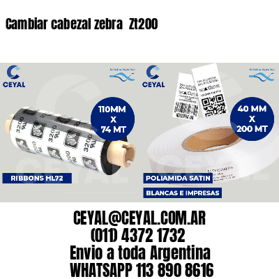 Cambiar cabezal zebra  Zt200