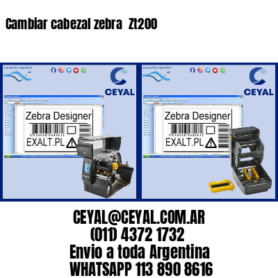 Cambiar cabezal zebra  Zt200