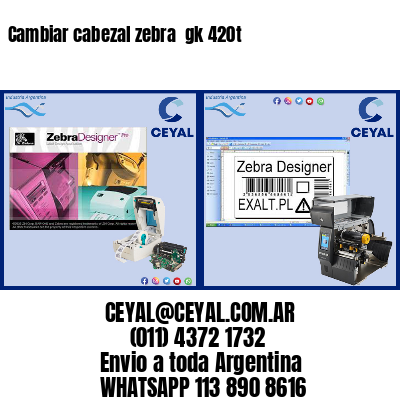 Cambiar cabezal zebra gk 420t