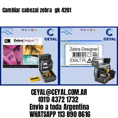 Cambiar cabezal zebra  gk 420t