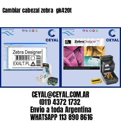 Cambiar cabezal zebra gk420t