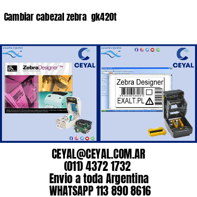 Cambiar cabezal zebra gk420t