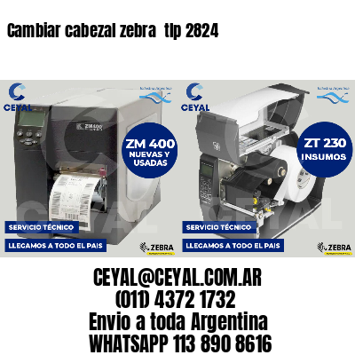 Cambiar cabezal zebra tlp 2824