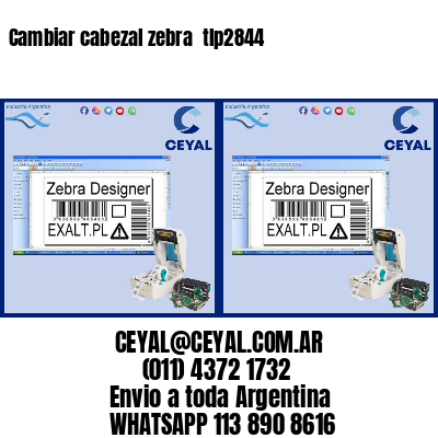 Cambiar cabezal zebra  tlp2844