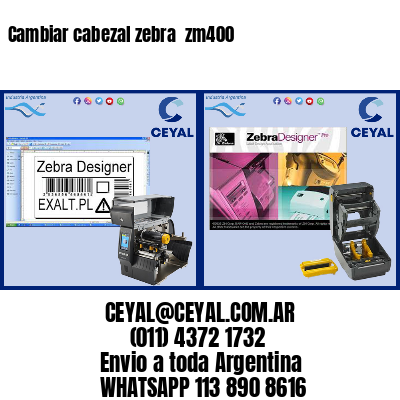 Cambiar cabezal zebra  zm400