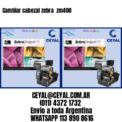 Cambiar cabezal zebra zm400