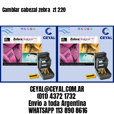 Cambiar cabezal zebra zt 220