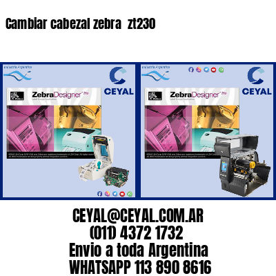 Cambiar cabezal zebra  zt230