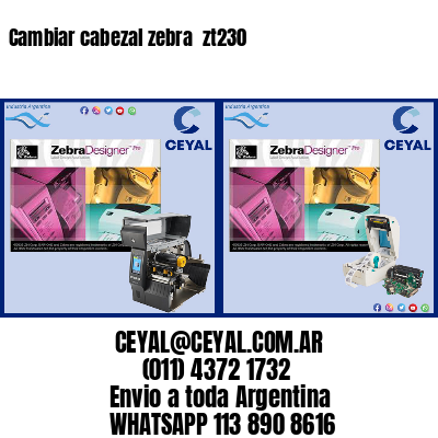 Cambiar cabezal zebra zt230