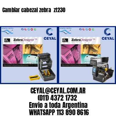 Cambiar cabezal zebra zt230
