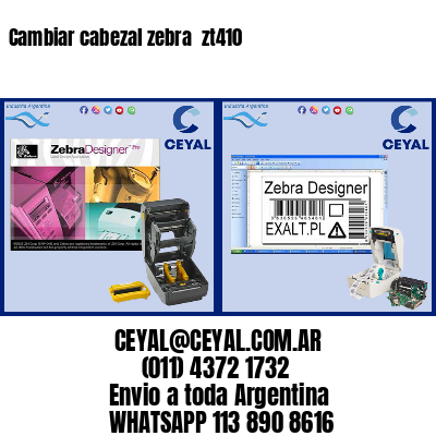 Cambiar cabezal zebra  zt410