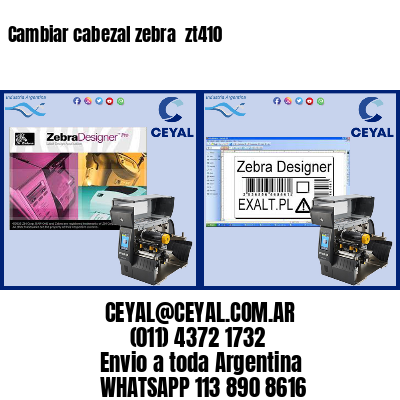 Cambiar cabezal zebra  zt410