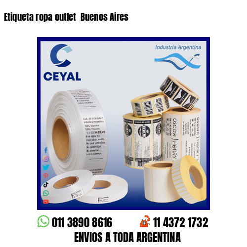 Etiqueta ropa outlet  Buenos Aires