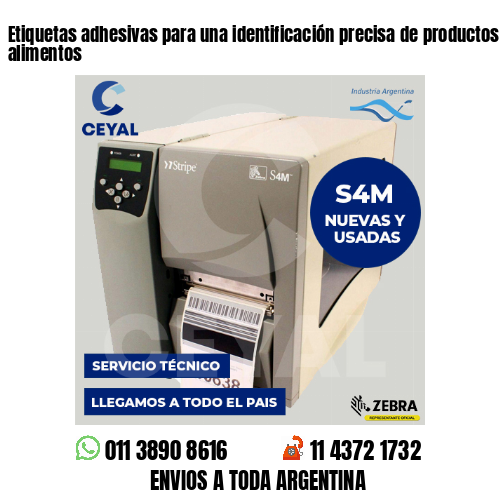 Etiquetas adhesivas para una identificación precisa de productos – farbica alimentos