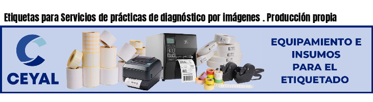 Etiquetas para Servicios de prácticas de diagnóstico por imágenes . Producción propia