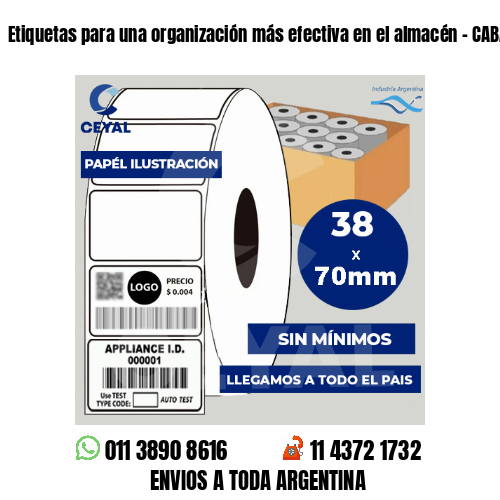 Etiquetas para una organización más efectiva en el almacén – CABA