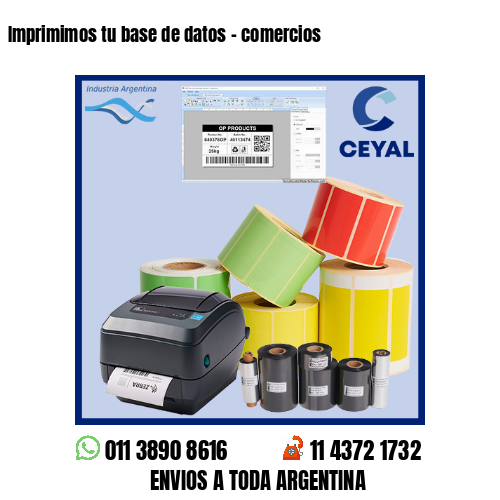 Imprimimos tu base de datos – comercios