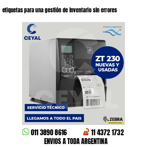 etiquetas para una gestión de inventario sin errores