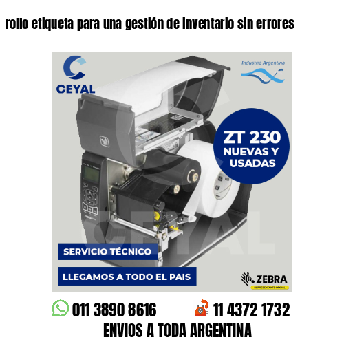 rollo etiqueta para una gestión de inventario sin errores