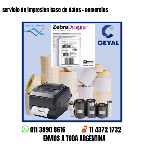 servicio de impresion base de datos – comercios