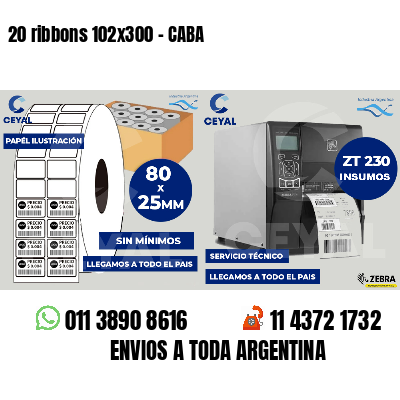20 ribbons 102x300 - CABA