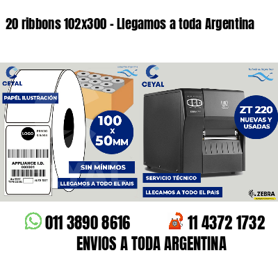 20 ribbons 102x300 - Llegamos a toda Argentina