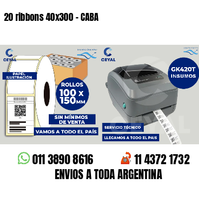 20 ribbons 40x300 - CABA