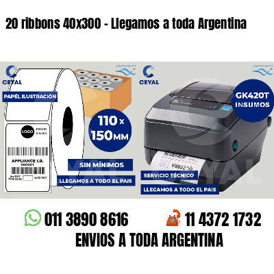 20 ribbons 40x300 - Llegamos a toda Argentina