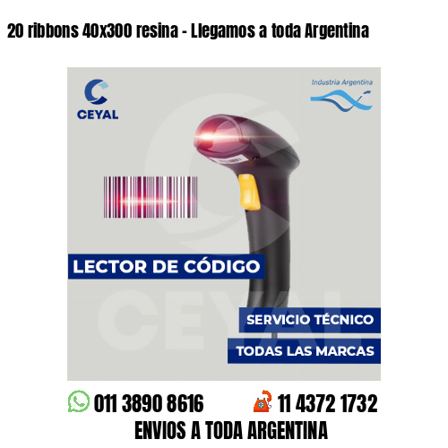 20 ribbons 40x300 resina - Llegamos a toda Argentina