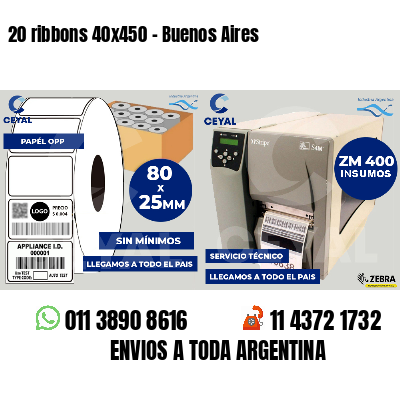 20 ribbons 40x450 - Buenos Aires