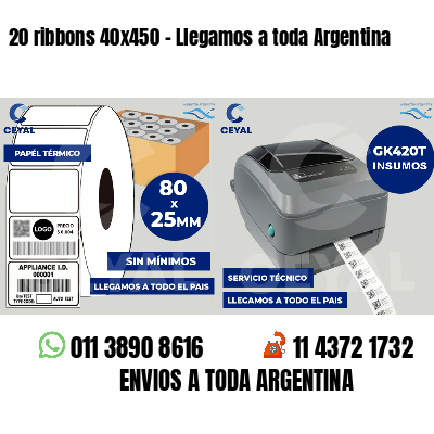 20 ribbons 40x450 - Llegamos a toda Argentina
