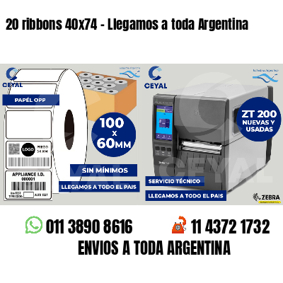 20 ribbons 40x74 - Llegamos a toda Argentina