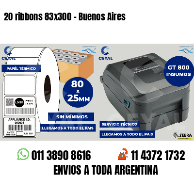 20 ribbons 83x300 - Buenos Aires