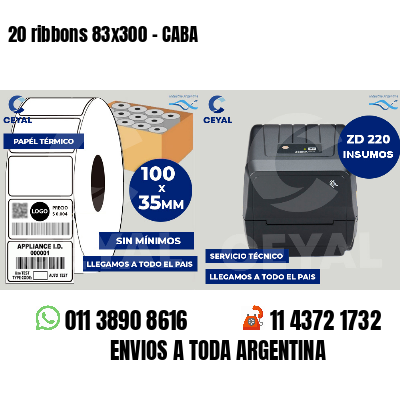 20 ribbons 83x300 - CABA