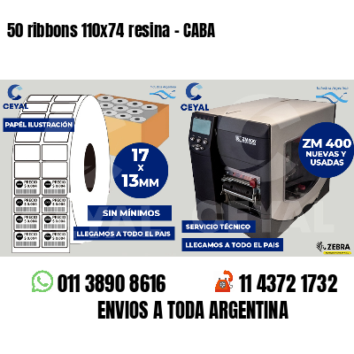 50 ribbons 110x74 resina - CABA