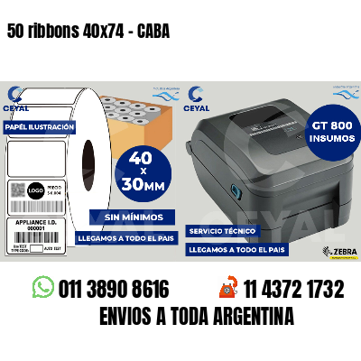 50 ribbons 40x74 - CABA