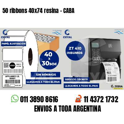 50 ribbons 40x74 resina - CABA