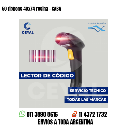 50 ribbons 40x74 resina - CABA