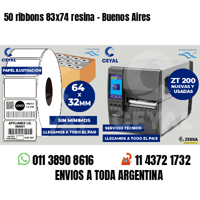 50 ribbons 83x74 resina - Buenos Aires