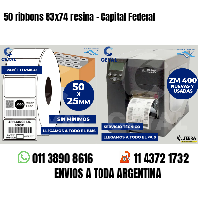 50 ribbons 83x74 resina - Capital Federal